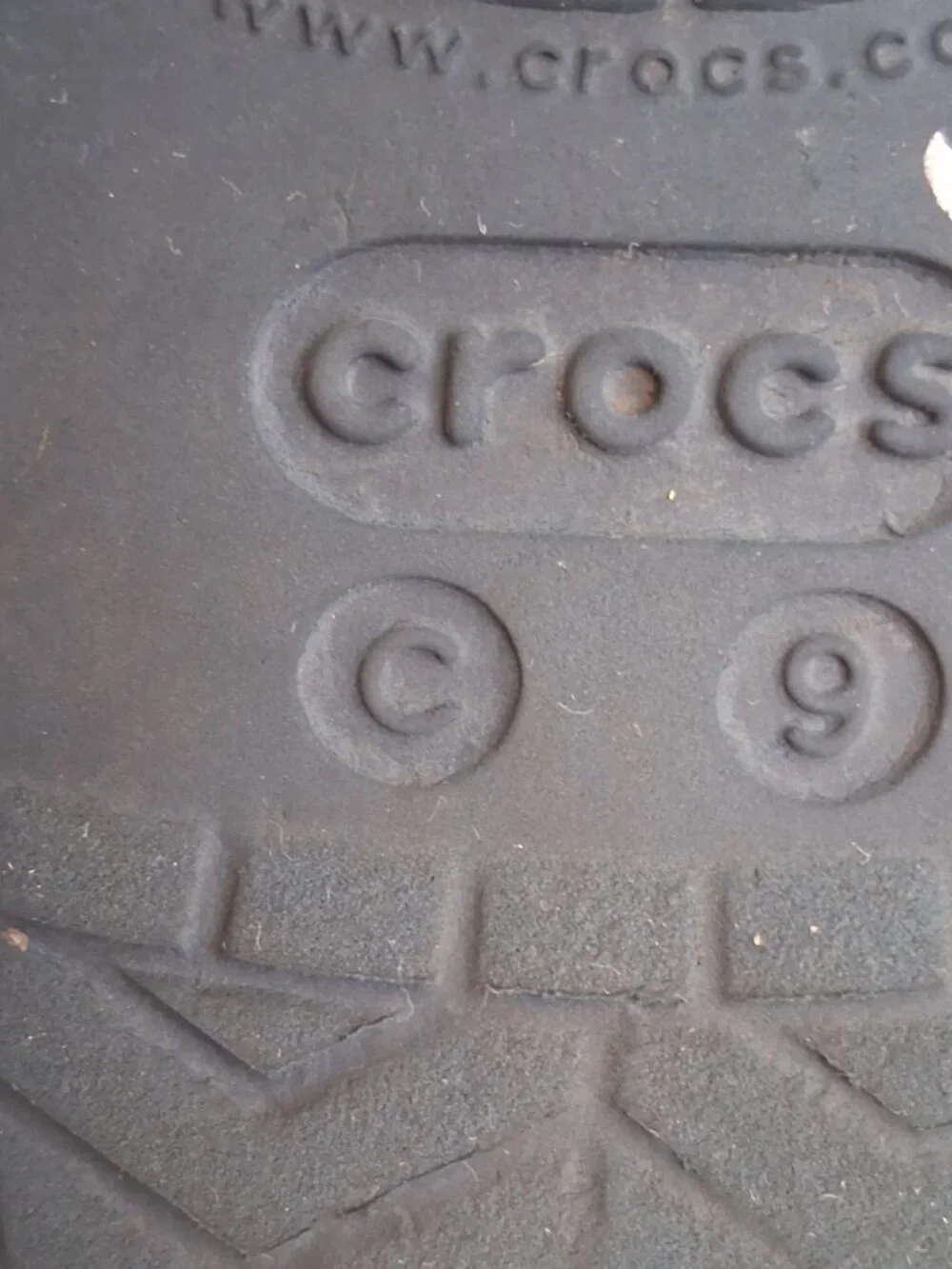 Crocs Clogs Kids Size C9 (Left) & C10 (Right) Navy Blue Crocband Slip On